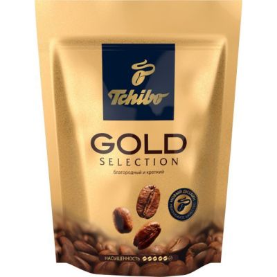 Кофе растворимый TCHIBO Gold selection, сублимир, 150г, мягкая упаковка