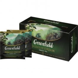 Чай Greenfield  Jasmine Dream, жасминовый чай, зеленый с жасмином 25п /2г