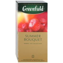 Чай Greenfield  Summer Bouquet, фруктовый, гибискус, малина и шиповник, 25п/ 2г