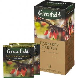 Чай Greenfield  Barberry Garden, черный со вкусом барбариса, 25п / 1.5г