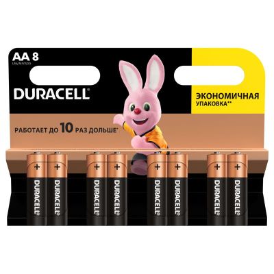 Батарейка  Duracell Basic  АА, алкалиновая (8)