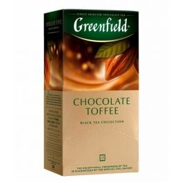 Чай Greenfield  Chocolate Toffee, черный со вкусом шоколада и карамели,  25п/2г