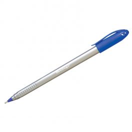 Ручка шар.  Berlingo Triangle silver, синяя 0,7мм, трехгр.корпус (12)