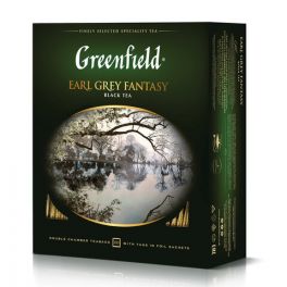 Чай Greenfield  Earl Grey, черный с бергамотом, 100п /2г