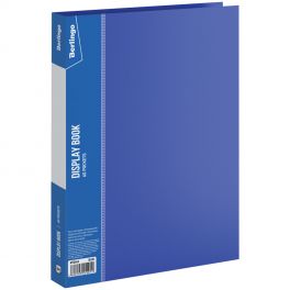 Папка F 60  Berlingo Standart  синяя, пластик 700мкм, корешок 21мм (26)