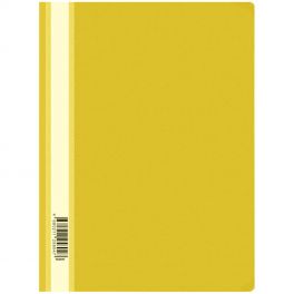Папка - скоросшиватель с проз.верхом А4  OfficeSpace  160мкм  Желтая  (10)