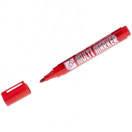 Маркер  перм.  Crown Multi Marker  красный, т/л 3мм (12)