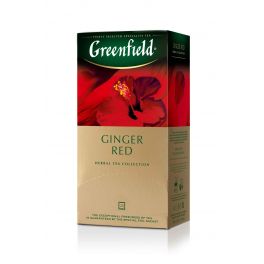 Чай Greenfield  Ginger Red, со вкусом гибискуса, шиповника и сушеных яблок, 25п / 2г
