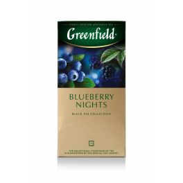 Чай Greenfield  Blueberry Nights, черный со вкусом черники и ежевики, 25п / 1,5г