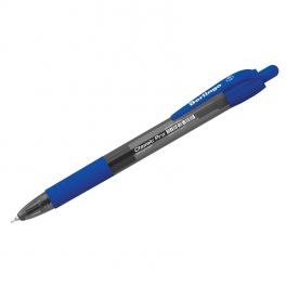 Ручка шар. автом. Berlingo Classic Pro, синяя 0.7мм, рез. держ. (12)