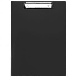 Клипборд  А4  OfficeSpase, пластик, с крышкой черный (30)
