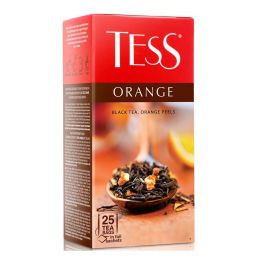 Чай Tess (Тесс) Orange Black tea, черный c цедрой апельсина и листом черной смородины 25п/1,5г