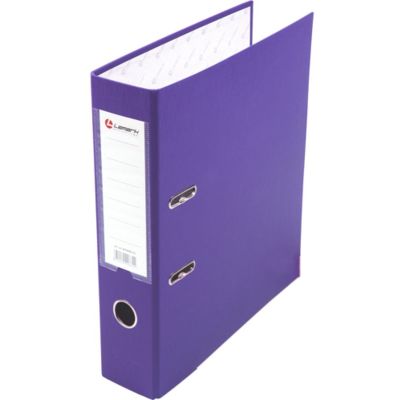 Регистратор  80мм  PVC/бум Lamark  Фиолетовый, метал.окантовка/карман (50) разобранный