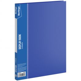 Папка F 10  Berlingo Standard  синяя, пластик 0,6мм, корешок 9 мм (54)