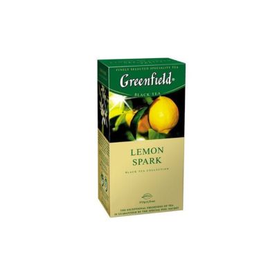 Чай Greenfield  Lemon Spark, черный с лимоном, 25 пакетиков в конвертах по 2г