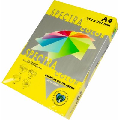 Бумага  А4   80г/м2,  Spectra  Deep Lemon, лимонный, 100л (22)