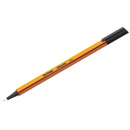 Ручка капиллярная Berlingo Rapido, черная 0.4мм, трехгр.корпус (12)