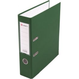 Регистратор  80мм  PVC/бум Lamark  Зеленый, метал.окантовка/карман (30)