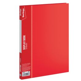 Папка F 10  Berlingo Standard  красная, пластик 0.6мм, корешок 9 мм (54)