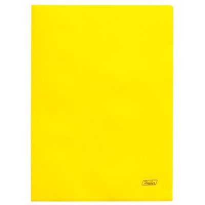 Папка - уголок  .А4 Hatber, 180мкм непрозрачная Желтая  (20/400)