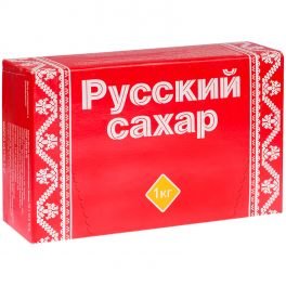 Сахар рафинад 1 кг Русский сахар, картонная упаковка (20)