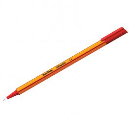 Ручка капиллярная Berlingo Rapido, красная 0.4мм, трехгр.корпус (12)