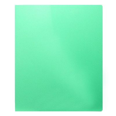 Папка с зажимом  Hatber Line, зеленая, корешок 14мм, 500мкм (35)