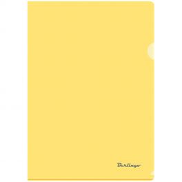 Папка - уголок  .А4 Berlingo/Hatber, непрозрачная желтая 180мк (20)