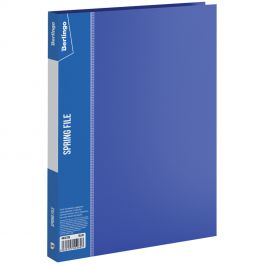 Папка - скоросшиватель  Berlingo Standard + карман  700мкм  синяя  (30)