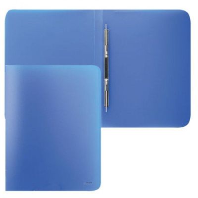 Папка - скоросшиватель Proff Next + карман, синяя 0.6мм (6/60)
