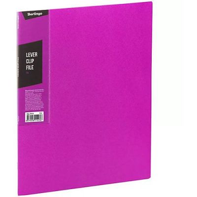 Папка с зажимом  Berlingo Color Zone, Розовая,  600мкм, 17мм  (30)