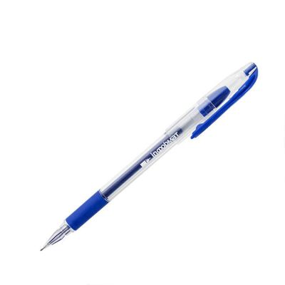 Ручка гел.  inФормат, Crystal  синяя 0.5, рез. держ, игол. стержень (24)
