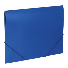 Папка на резинке  33мм  Brauberg Office, Синяя 0.5мм, до 300 листов