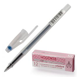 Ручка гел.  Cоюз  Status, синяя, грип 0,4мм