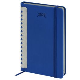 Ежедневник А5  2022г. Brauberg  Original  Т-синий/серый, 138*213мм
