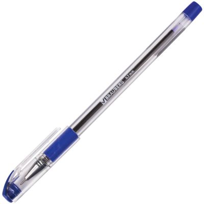 Ручка шар. масл. Brauberg Max-oil  синяя 0.7мм, корпус прозрачный (12)