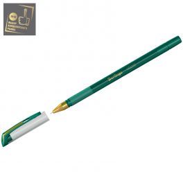 Ручка шар.  Berlingo xGold,  зеленая  0.7мм, игольчат.стержень (12)