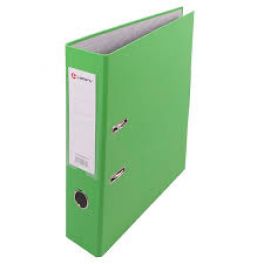 Регистратор  80мм  PVC/бум Lamark  Светло-Зеленый, метал.окантовка/карман (30)