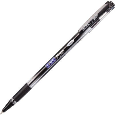 Ручка шар.  Linc Glycer, черная 0.7мм, рез.держ. (12)