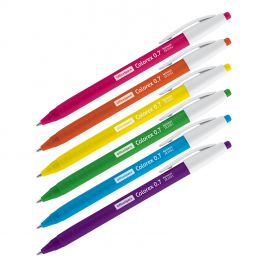 Ручка шар. автом. OfficeSpace, Colorex, синяя 0.7мм, цветной корпус (50)