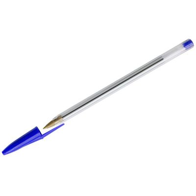 Ручка шар.  OfficeSpace, синяя 0.7мм, корпус прозр. (50)