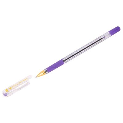 Ручка шар.  MC-Gold  0.5мм фиолетовая, рез.держ. со ш/к, к/у (12)