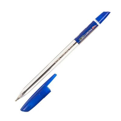 Ручка шар.  Linc Corona Plus  синяя, 0.7мм, прозр.корп. (50)