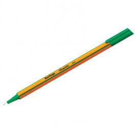 Ручка капиллярная Berlingo Rapido, зеленая 0.4мм, трехгр.корпус (12)