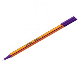 Ручка капиллярная Berlingo Rapido, фиолетовая 0.4мм, трехгр.корпус (12)