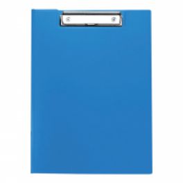 Клипборд  А4  OfficeSpace пластик, синий с крышкой