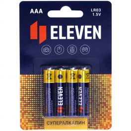 Батарейка Eleven Super ААА (LR03) алкалиновая