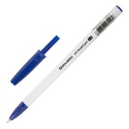 Ручка шар. масл. Brauberg  Stick Medium,  синяя 1,0/0,5мм (48)