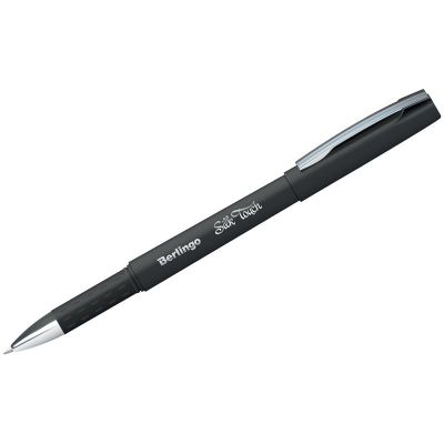 Ручка гел.  Berlingo Silk touch, черная 0.5мм (12)