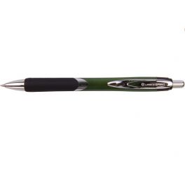 Ручка гел.. автом. Lamark Mercury Oilgel, синяя, 0.7мм, корпус зеленый с рез.держ., мет.након. (12)